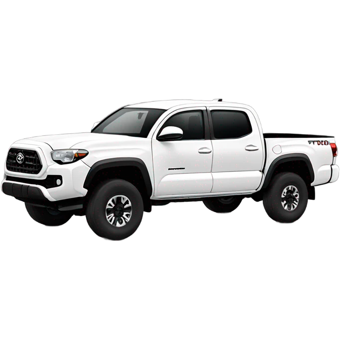 2016 White Toyota Tacoma TRD emoji