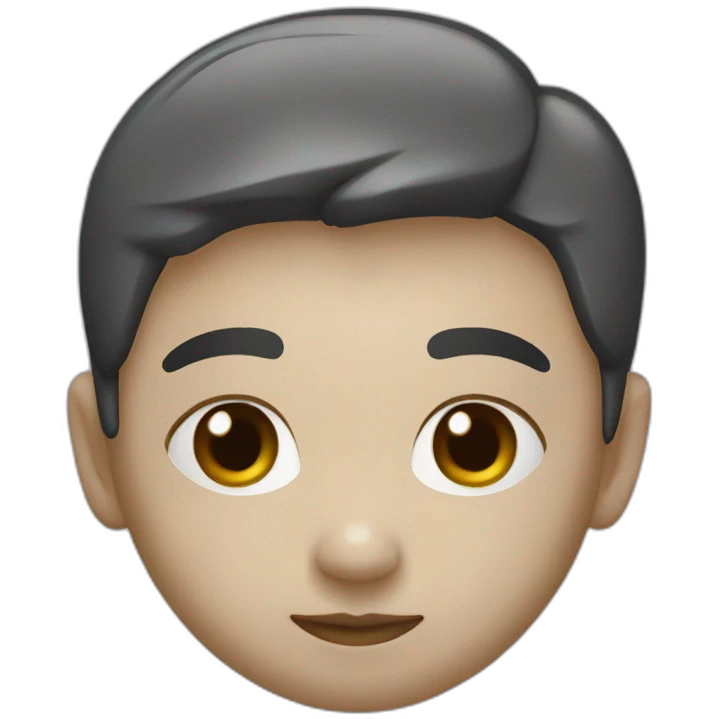 chinois noir roux emoji