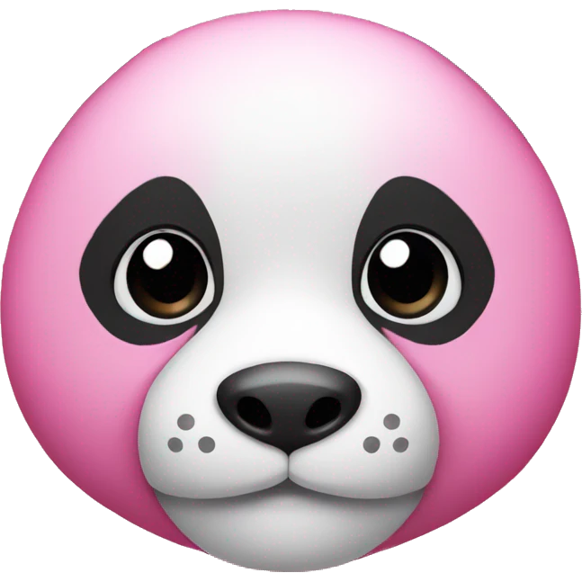 create a pink panda emoji