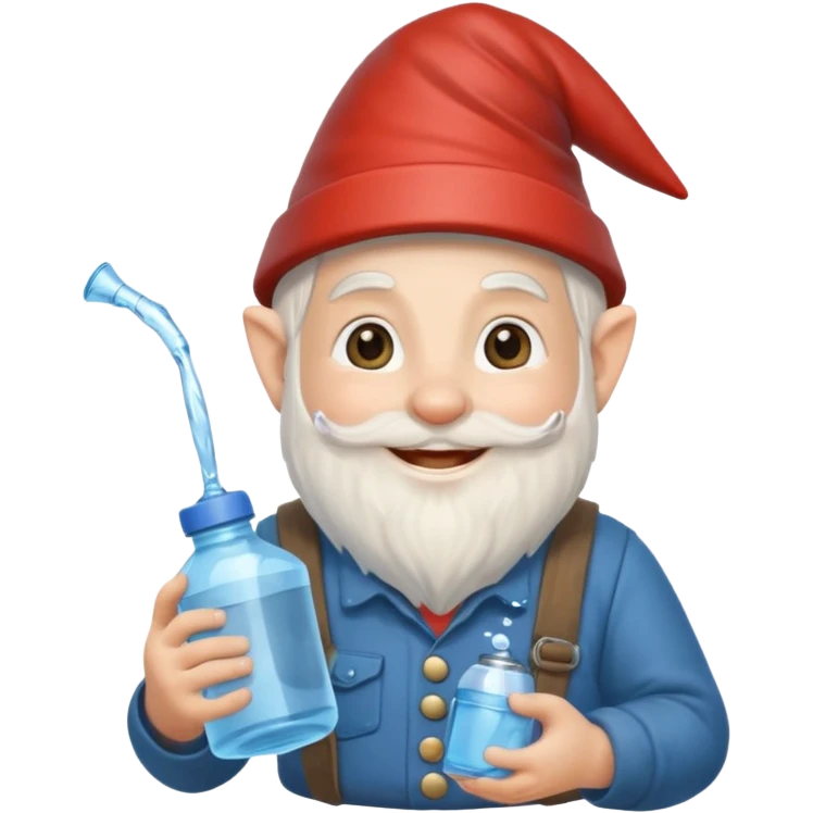 gnome with water can emoji