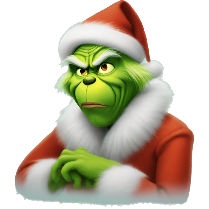 Grinch who stole Christmas emoji