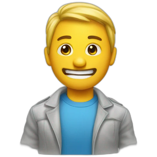 Un emoji funny, drôle qui louche  emoji