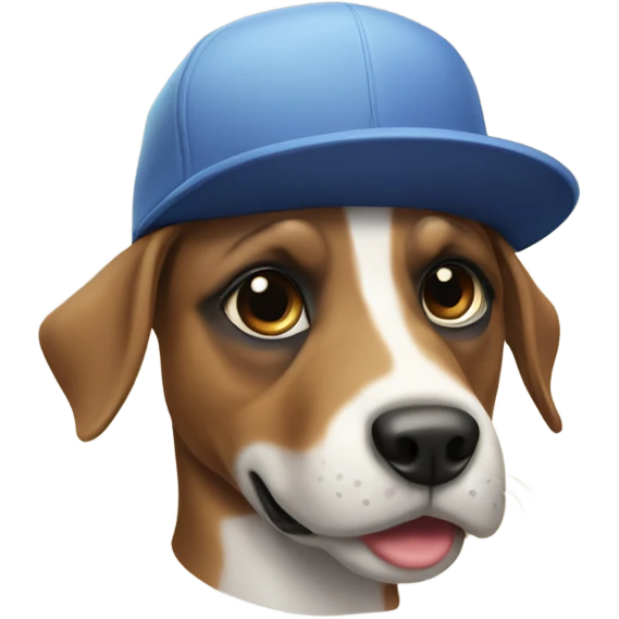 Perro con gorra emoji