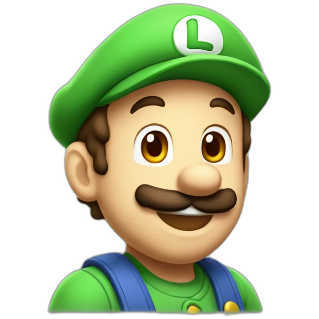 Luigi happy emoji