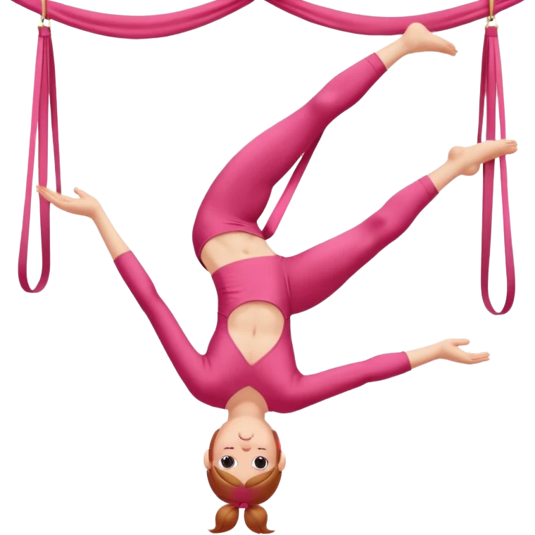 cupid aerial yoga pose emoji