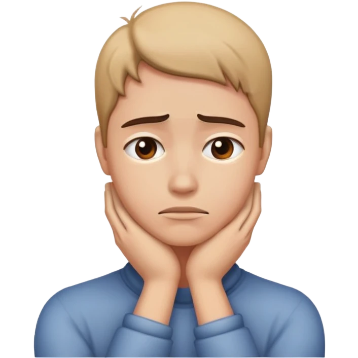 A person with its hands around neck emoji