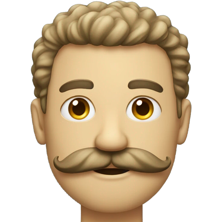 Man with huge mustache  emoji