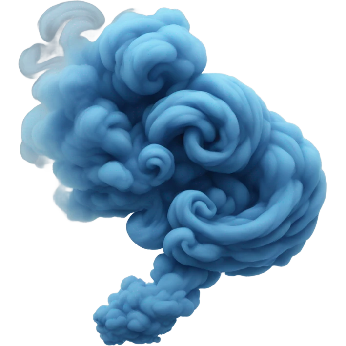 Blue smoke emoji