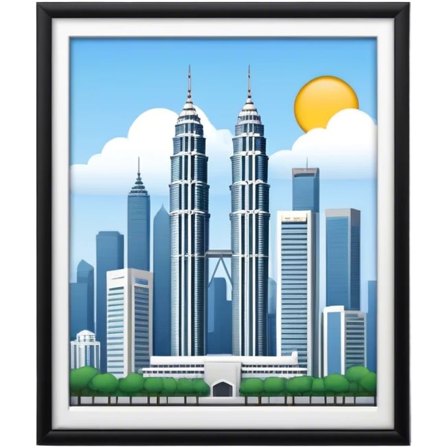 kuala lumpur twin towers emoji