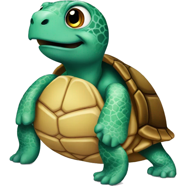 Turtle with bikini emoji