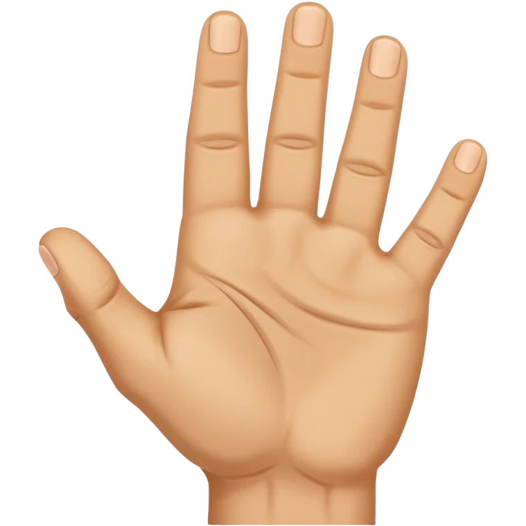UN MANO, A PUGNO, CON CINQUE DITA, E IL MIGNOLO, L' ULTIMO DITO, ALL' IN SÙ  emoji
