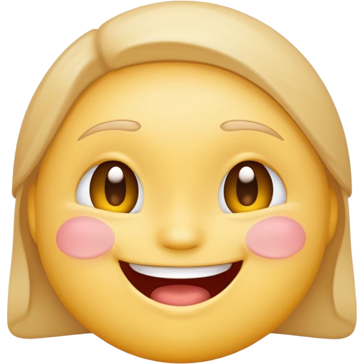 grinning face emoji, wide smile, blushing cheeks emoji