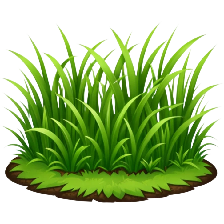  flat grass emoji