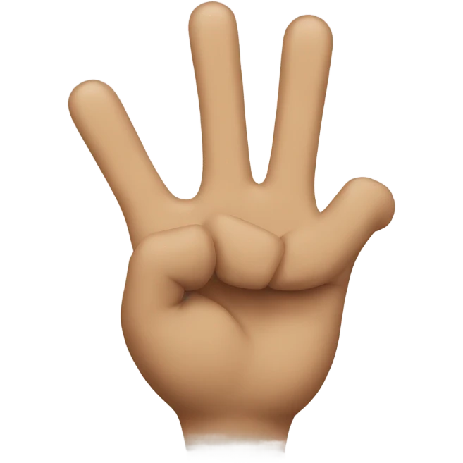 3 fingers  emoji