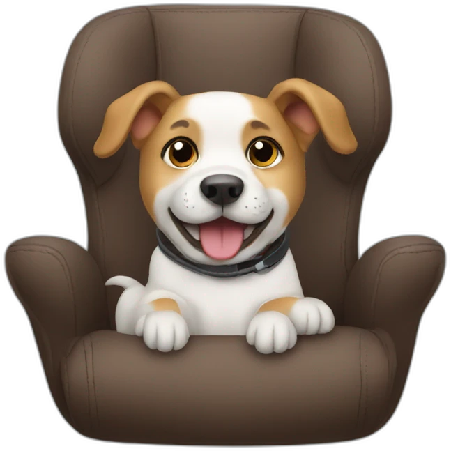 Dog in car seat emoji