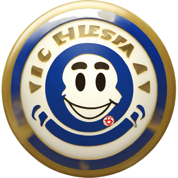 Chelsea FC Badge on a Smiley face emoji