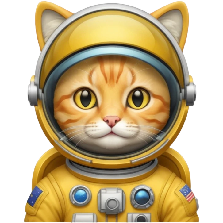 yellow cat Astronaut emoji