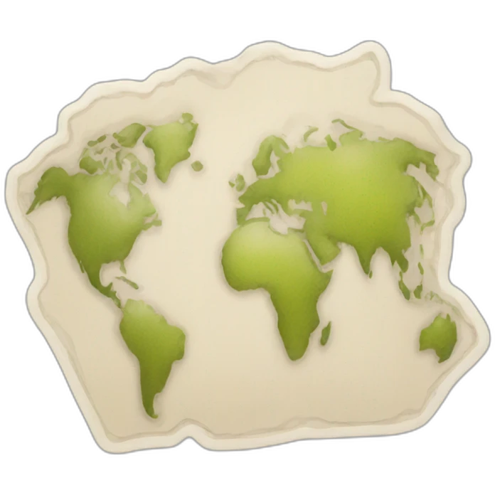 Carte du monde emoji