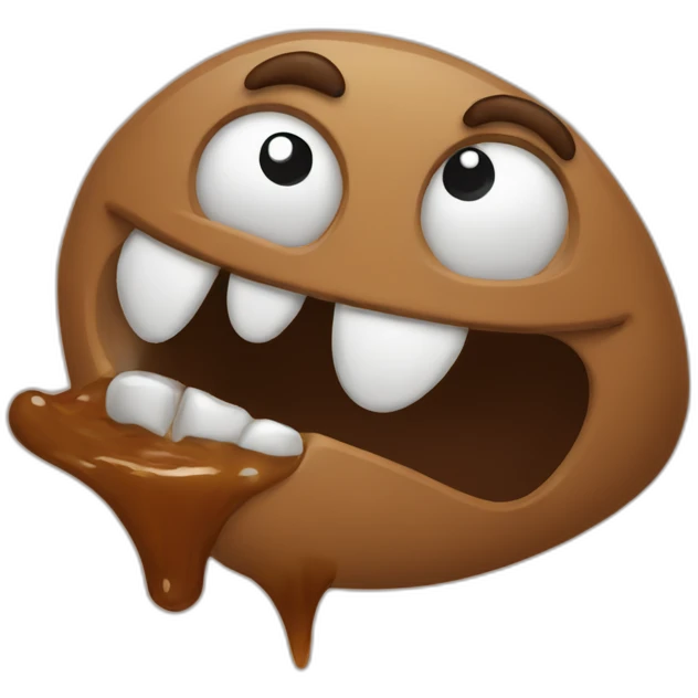 Brown spits emoji