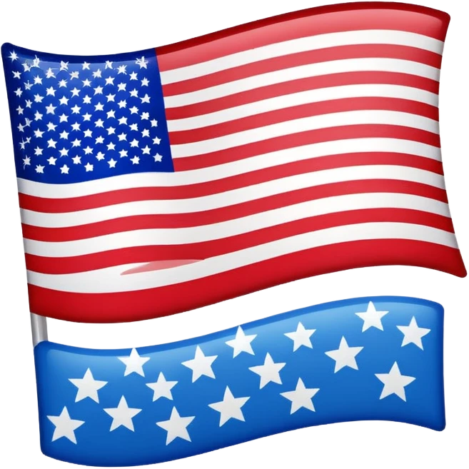 Upside down American flag emoji