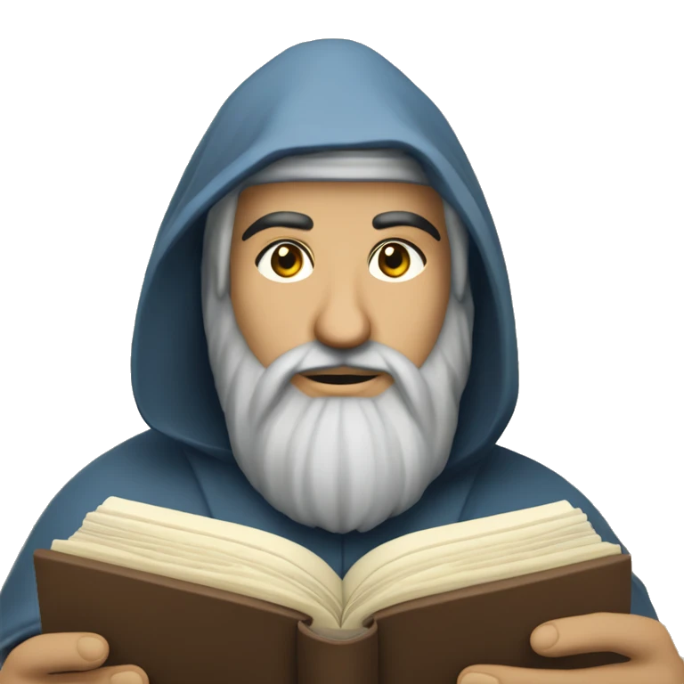 Nizami Ganjavi persian medieval author with a book in hands emoji