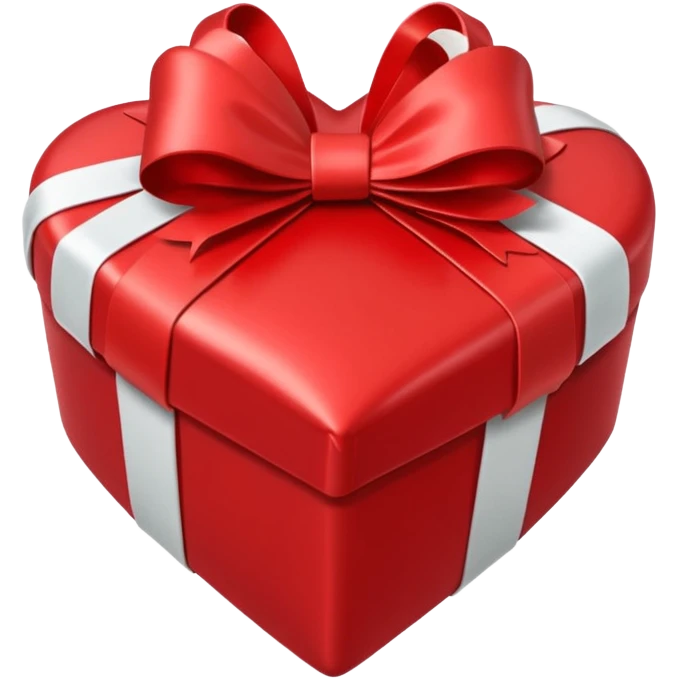 Christmas present heart emoji