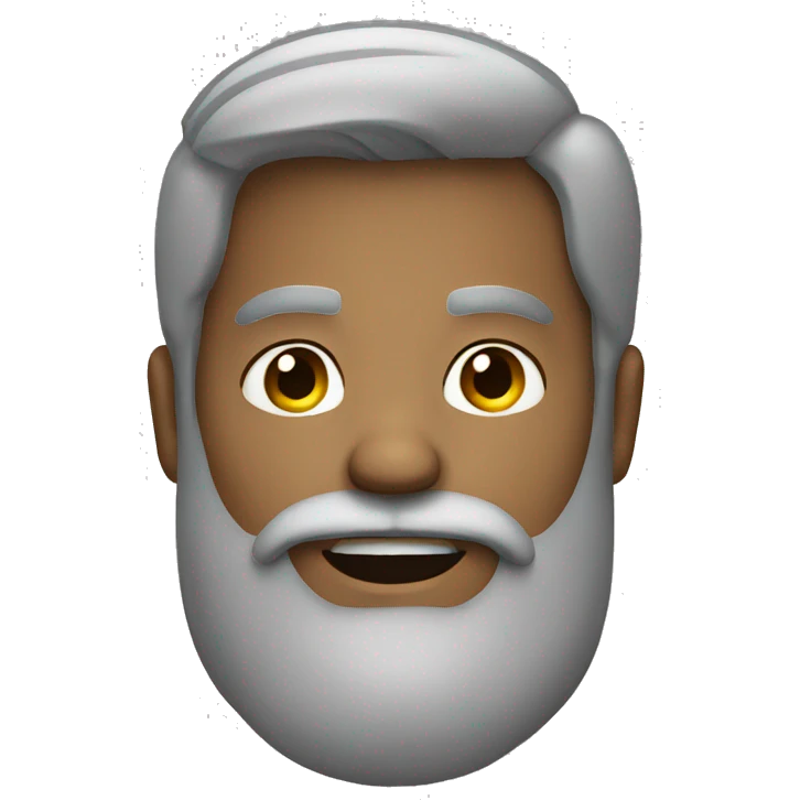 male portrait with beard emoji