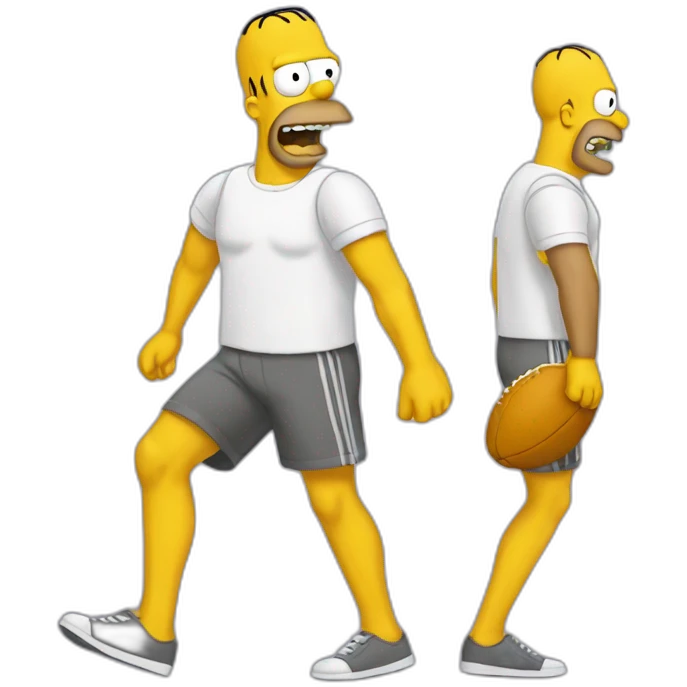 Homer au foot emoji