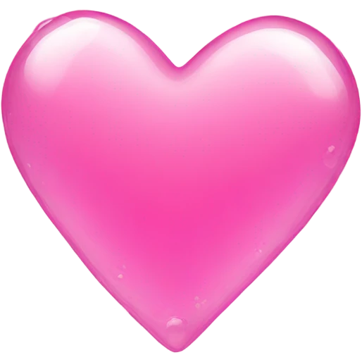 Pink heart with bubbles around it emoji