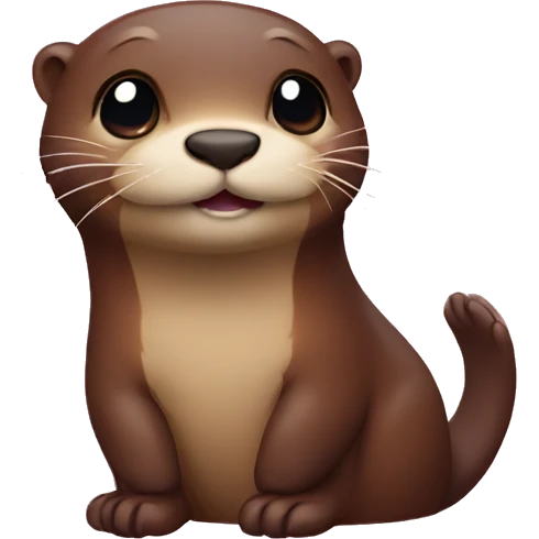 Red heart otter  emoji