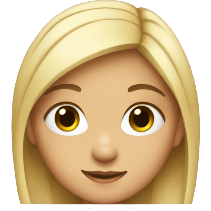 Cute girl with a peace sign  emoji