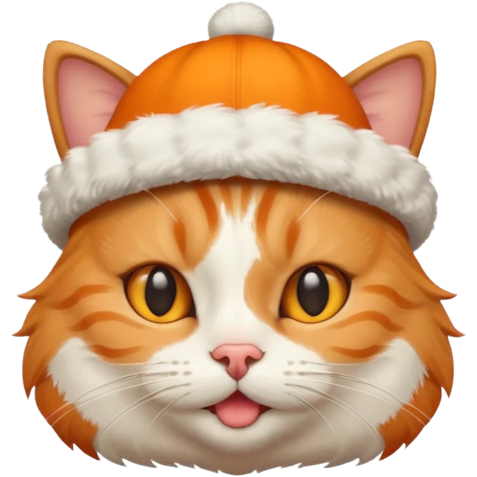cat with a goofy hat emoji