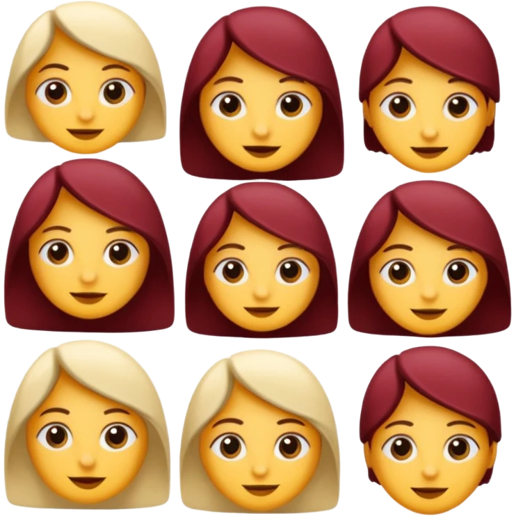 Bordo kalp emoji emoji
