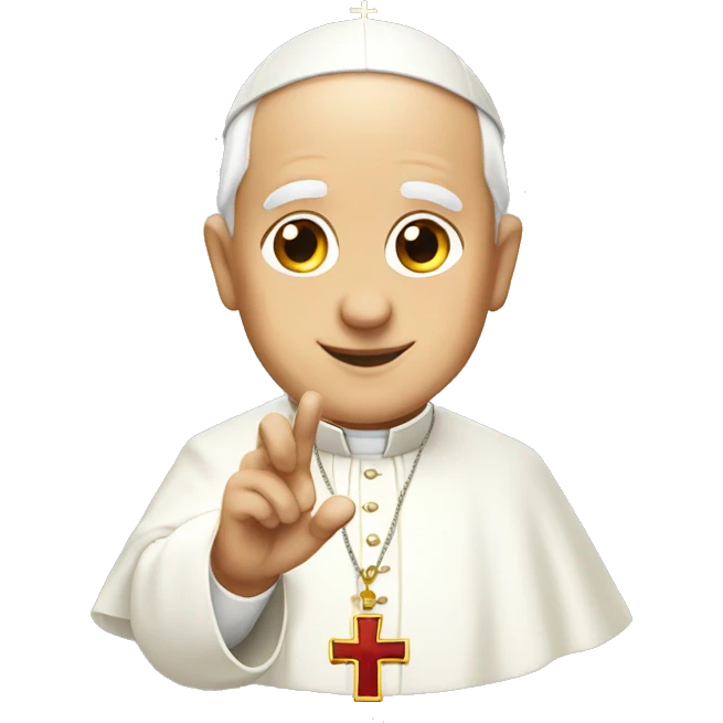 pope ok gesture emoji