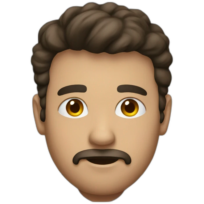 Hombre pensando en maquinaria emoji