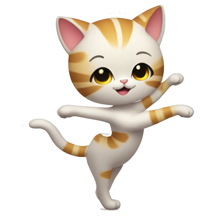  Rhythmic gymnastics cat emoji