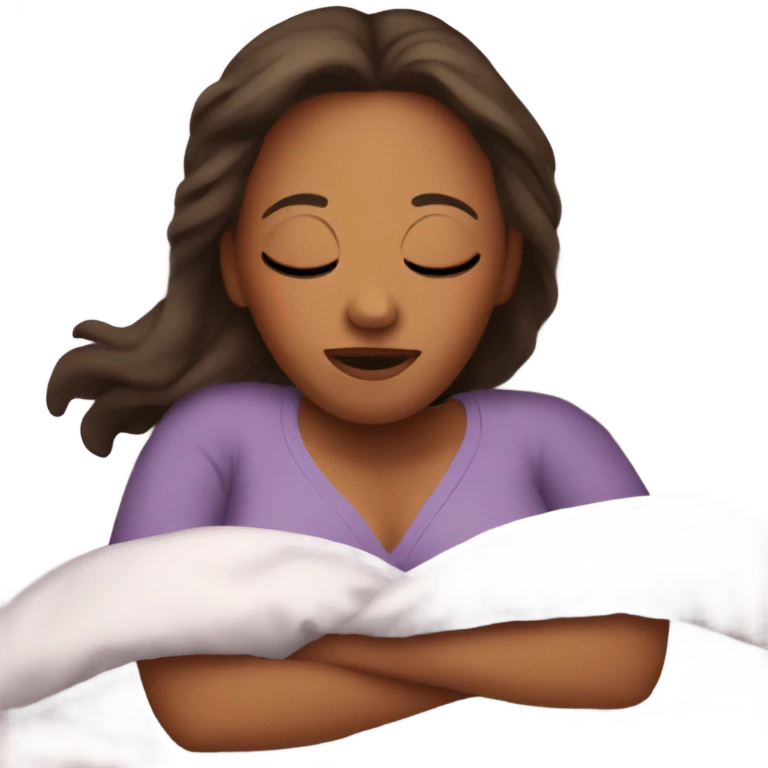 mom laying in bed emoji