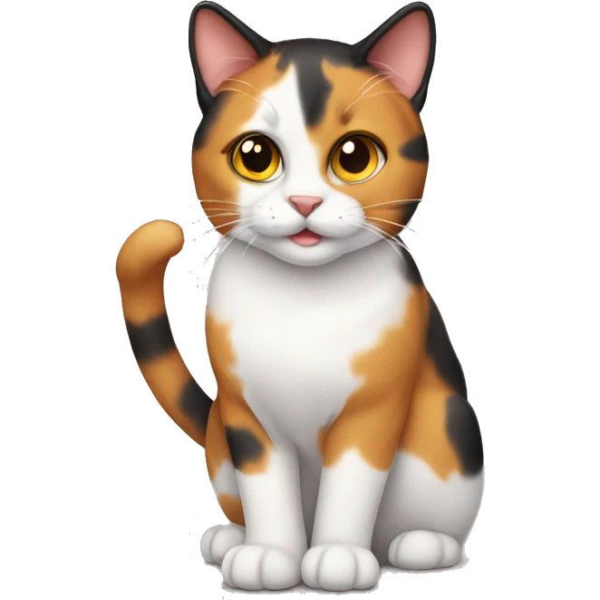 calico cat emoji