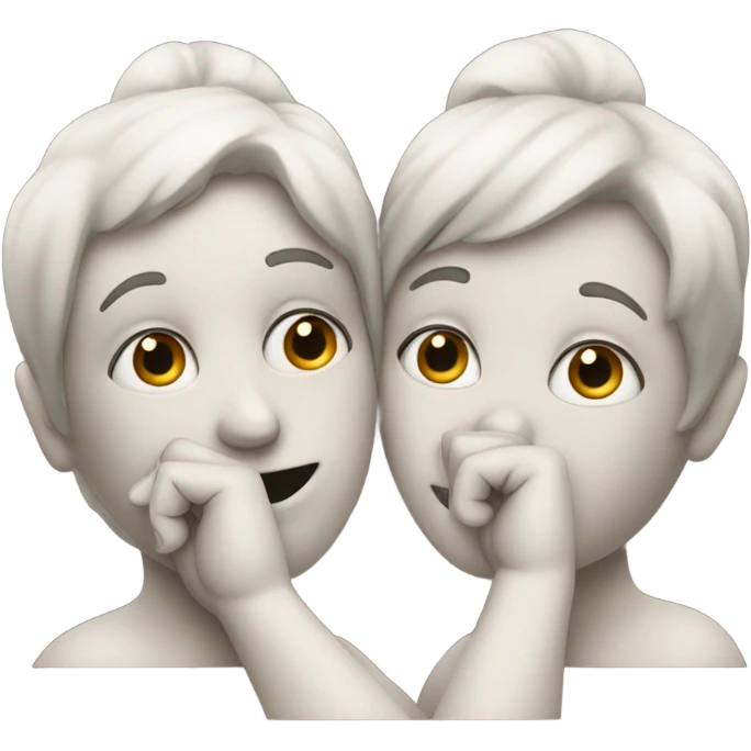 🫂🤫 emoji