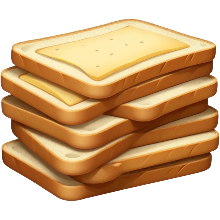 bread slice stacked emoji