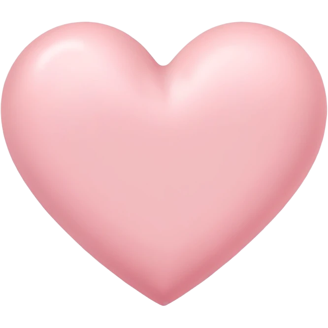 Light pastel pink heart emoji