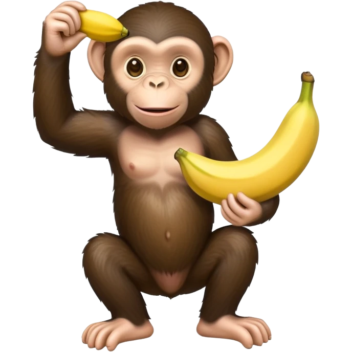 chimpanzee banana  emoji