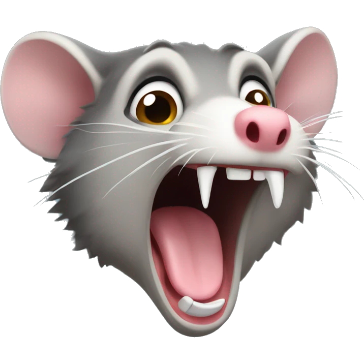 Possum screaming emoji