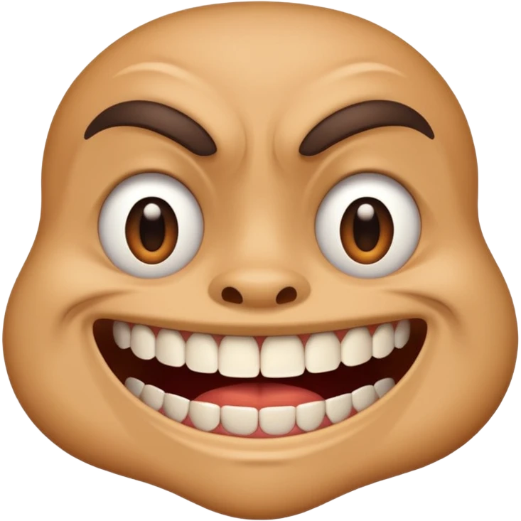 grimacing face with teeth showing emoji