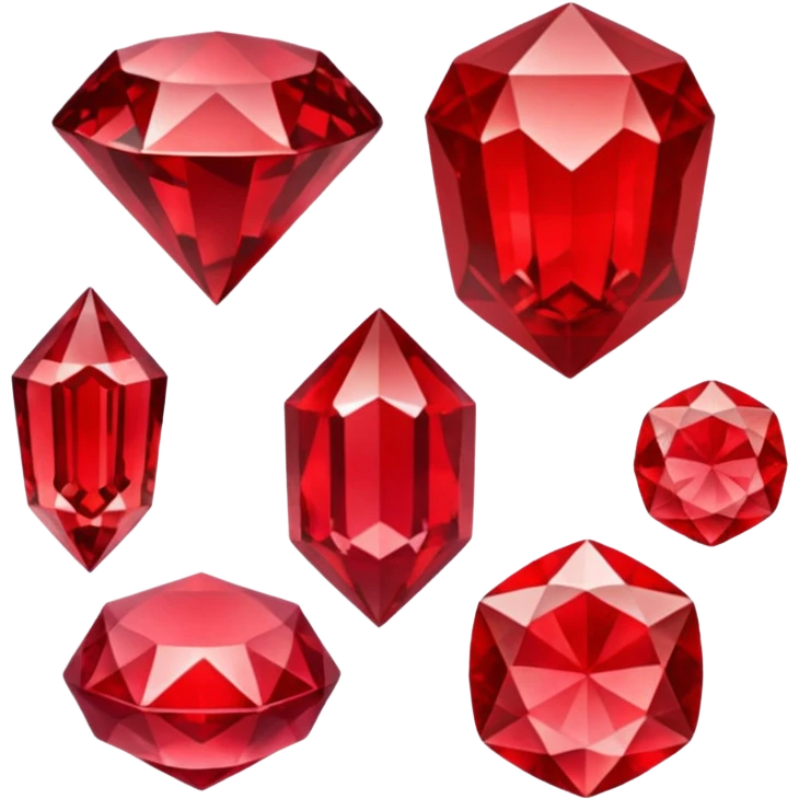 Red crystal group emoji