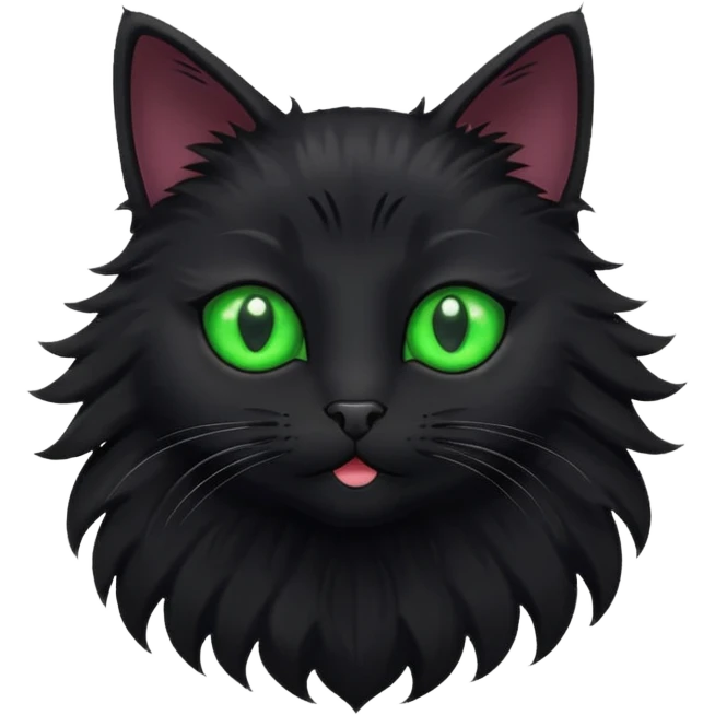 A black cat inside of a star ⭐️ 🐱 emoji