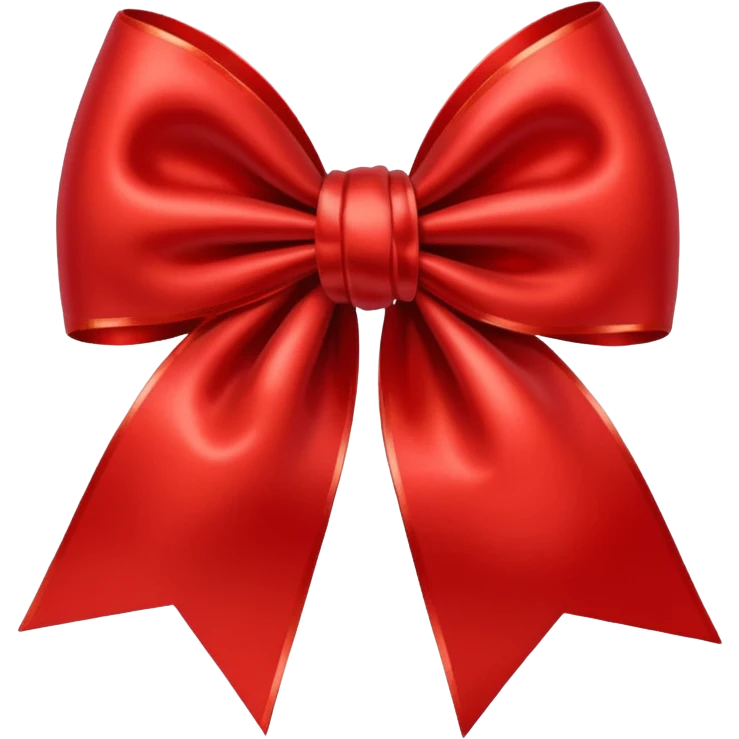 Red christmas bow emoji