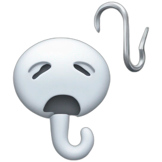 add a large hook emoji