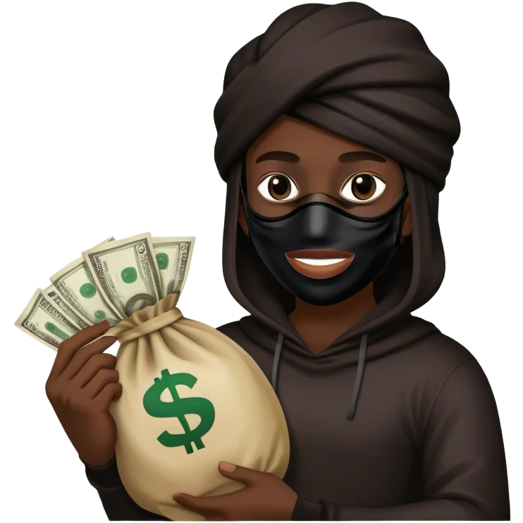 Bank robber emoji