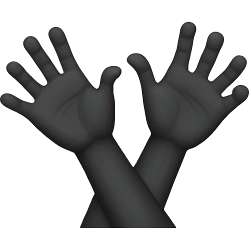 two interlocking hands emoji